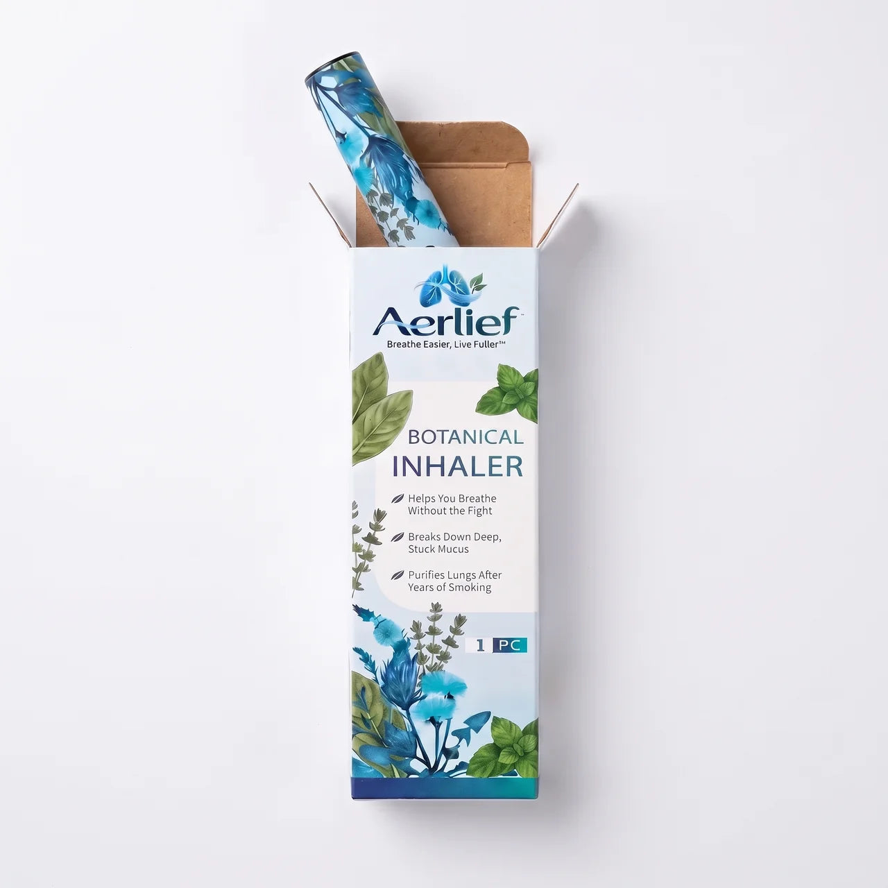 Aerlief Botanical Inhaler product box